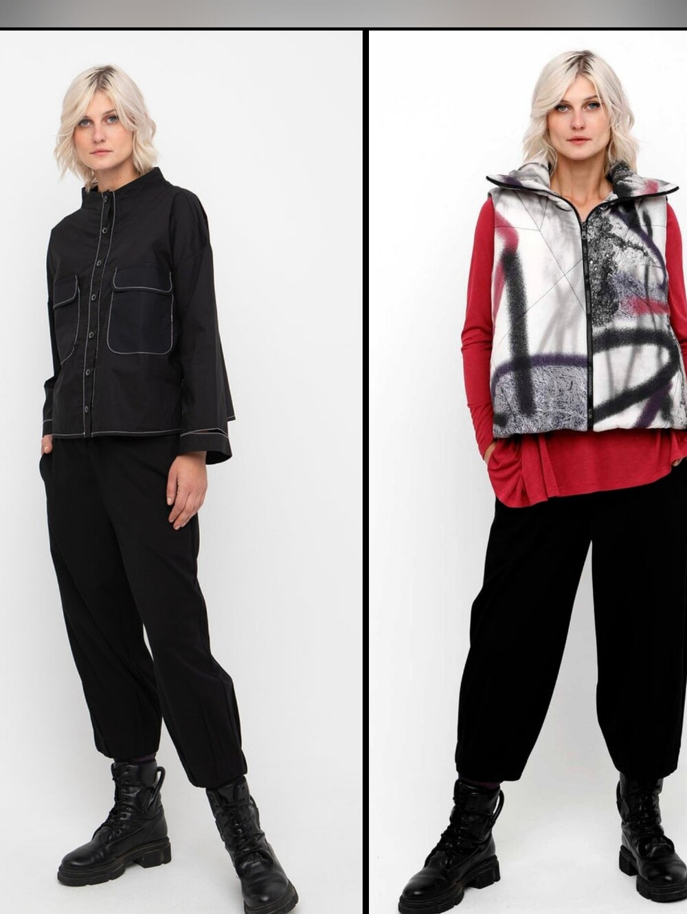 Alembika Ozai N Ku Pillar Ponte Lantern Pull On Black Pant Pleat Tapered S 6-8 - Picture 15 of 16